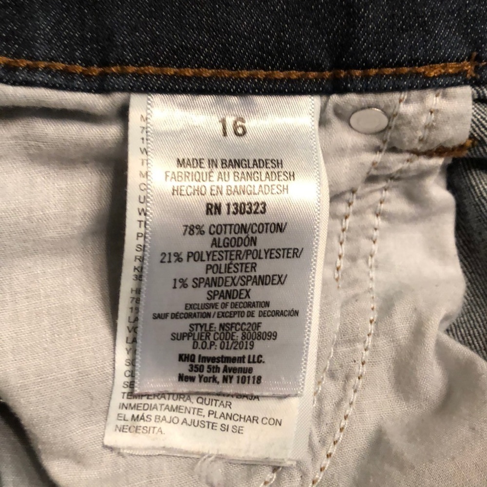Nautica Jeans Dark Rinse Size 16 - Picture 4 of 5